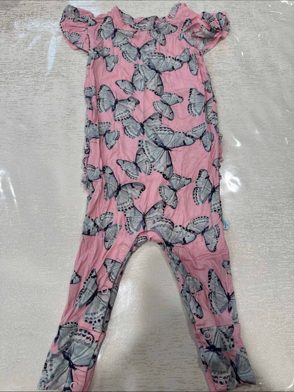 Posh Peanut Pink Butterfly One-Piece